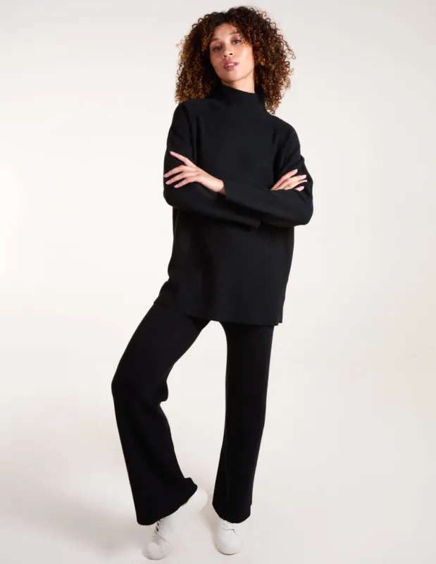 Ribbed High Neck Co-Ord Set sold by Blue Vanilla