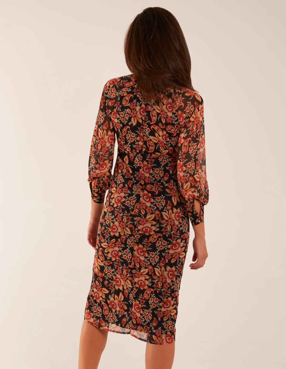 Raglan Keyhole Midi Dress sold by Blue Vanilla product image thumbnail 4