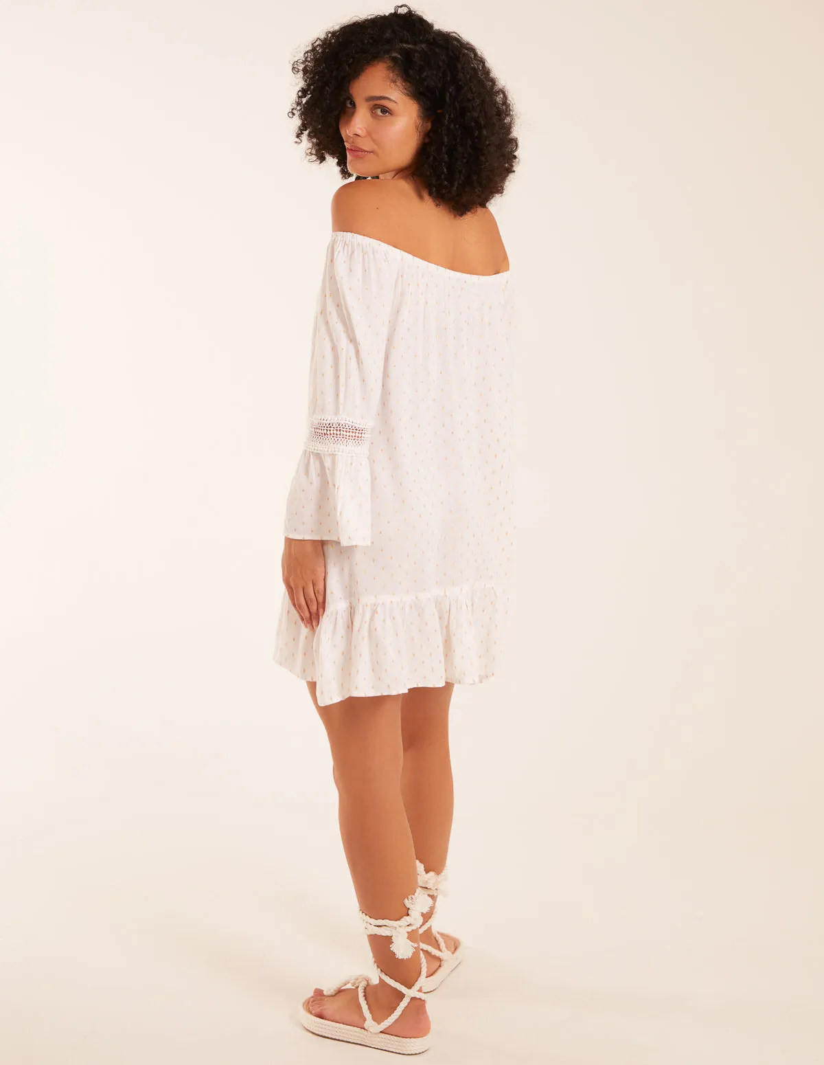 Bardot Tunic Dress With Frill Hem sold by Blue Vanilla product image thumbnail 2