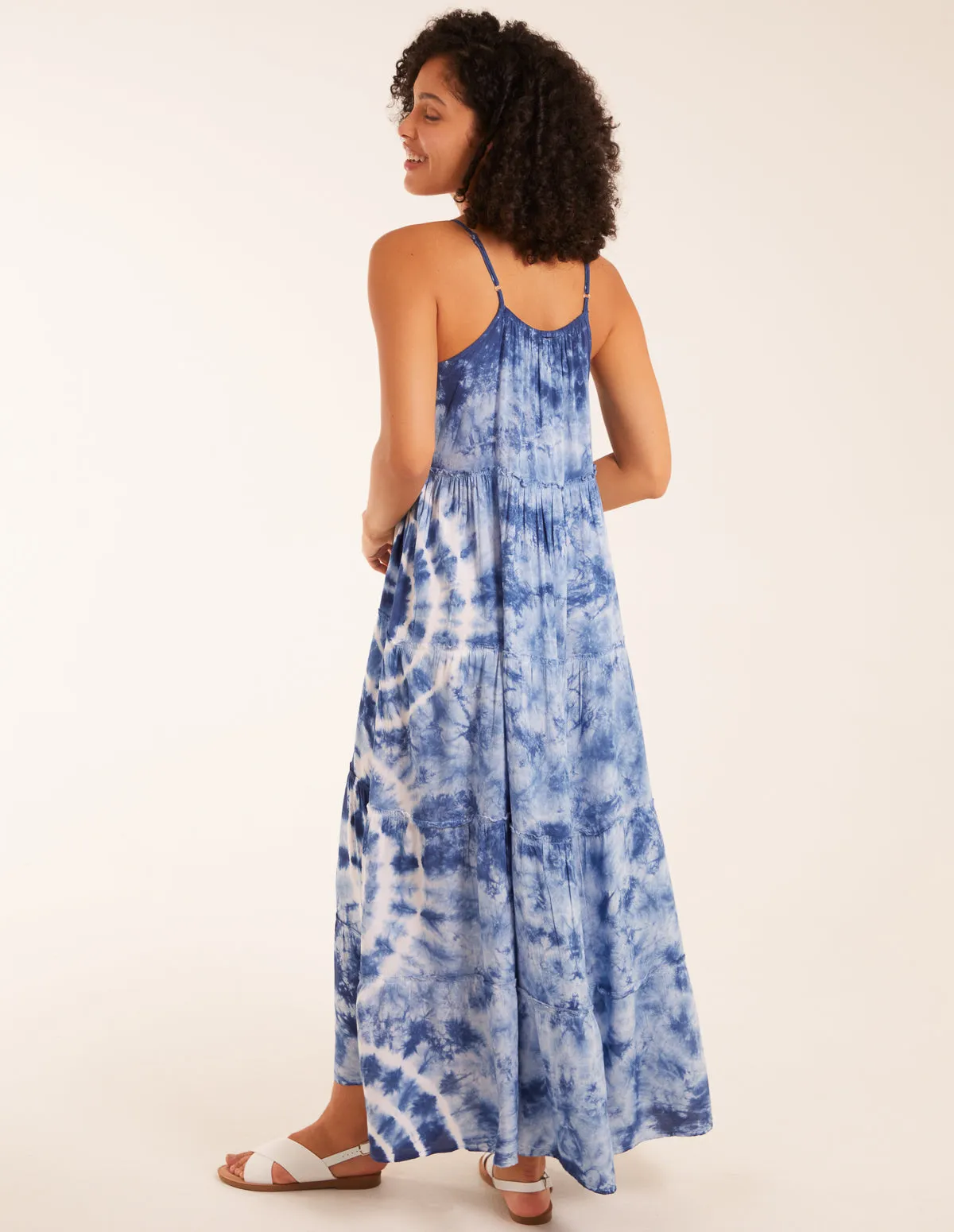 Strappy Tie Dye Cami Maxi Dress sold by Blue Vanilla product image thumbnail 4