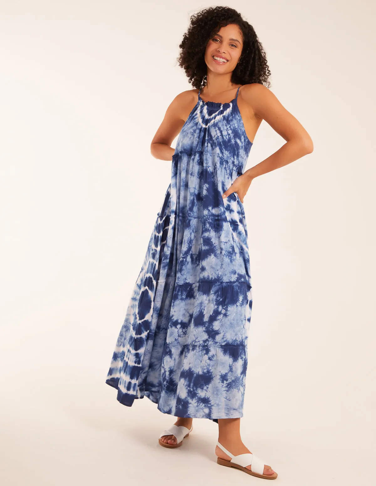 Strappy Tie Dye Cami Maxi Dress sold by Blue Vanilla product image thumbnail 2