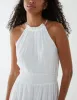 Drawstring Maxi Halter Neck Maxi Dress sold by Blue Vanilla