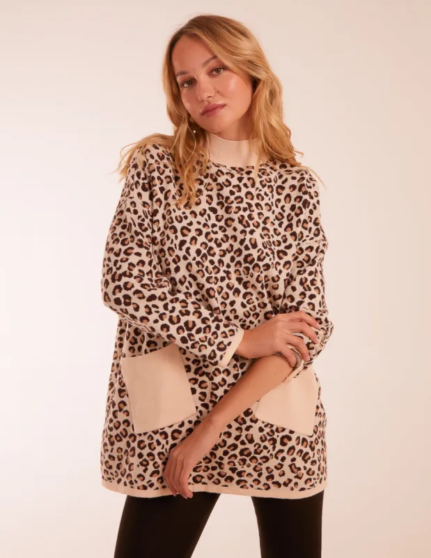 Animal Print Pocket Jumper sold by Blue Vanilla