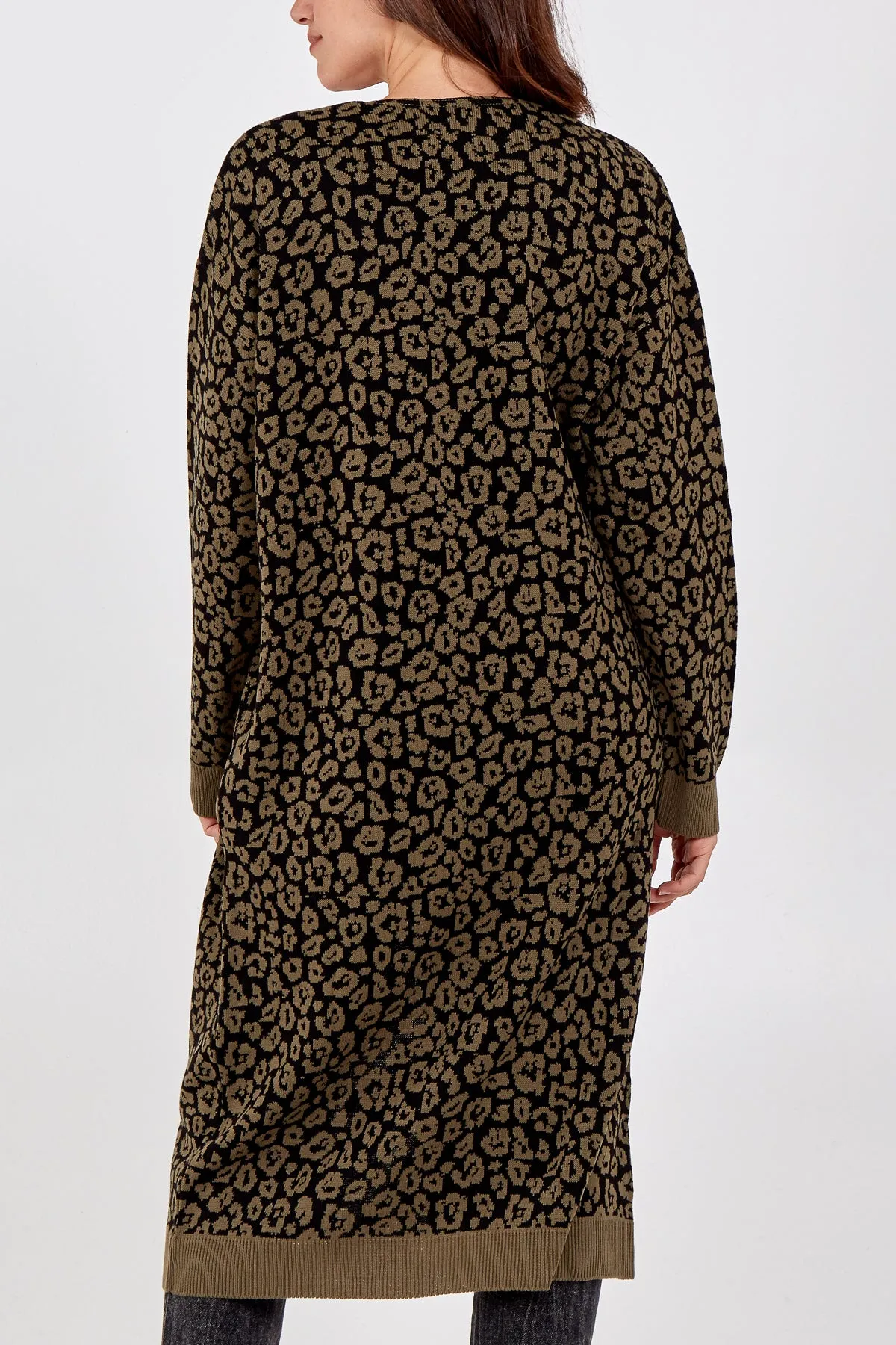 Leopard Print Long Cardigan sold by Blue Vanilla product image thumbnail 2