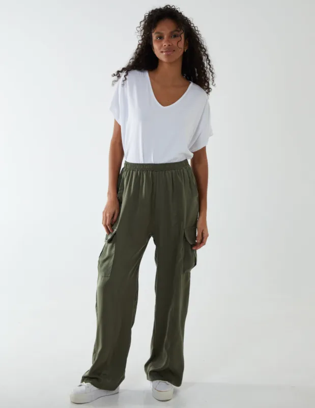 Wide Leg Cargo Trouser sold by Blue Vanilla