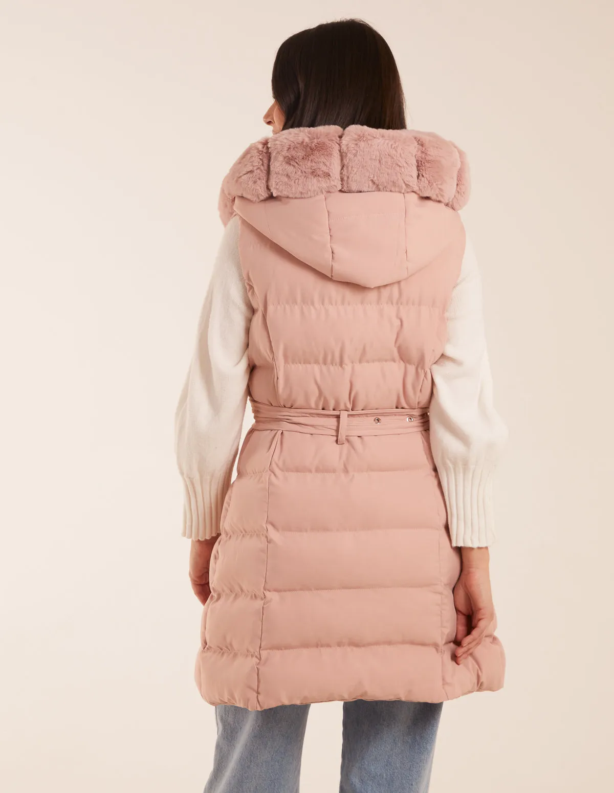 Faux Fur Detail Gilet sold by Blue Vanilla product image thumbnail 5