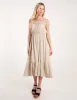 Shirred Detail Midi Dress sold by Blue Vanilla