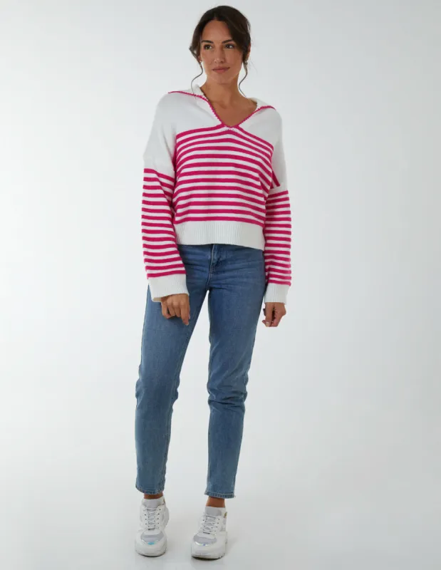 Sailor Stripe Crop Jumper sold by Blue Vanilla