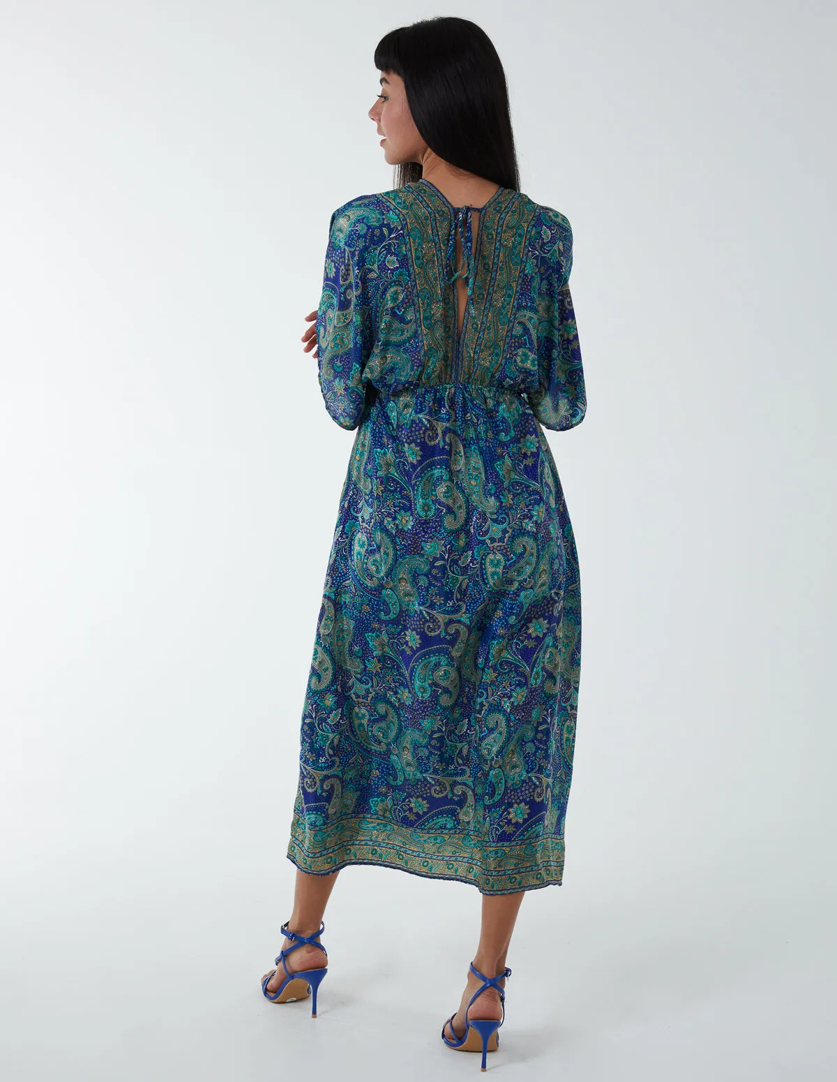 Kimono Sleeve Midi Dress sold by Blue Vanilla product image thumbnail 3
