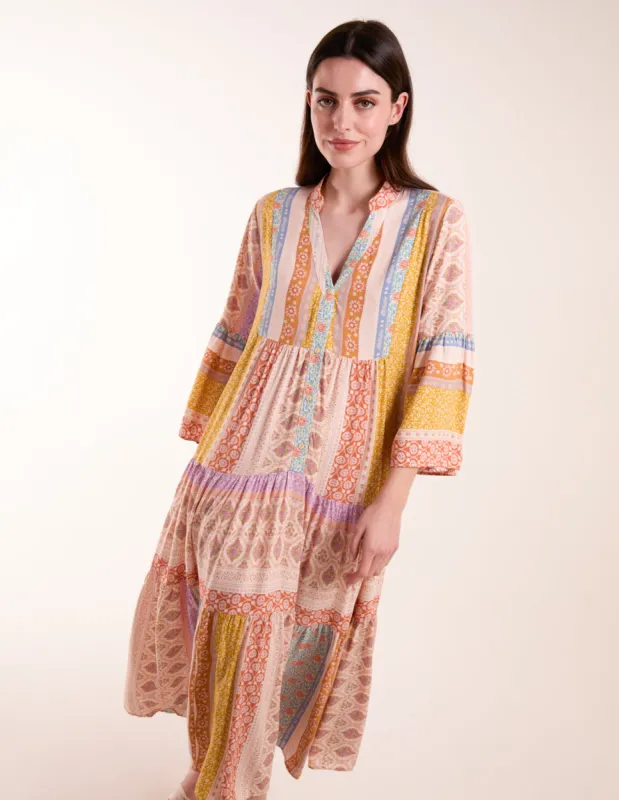 V Neck Smock Midi Dress sold by Blue Vanilla