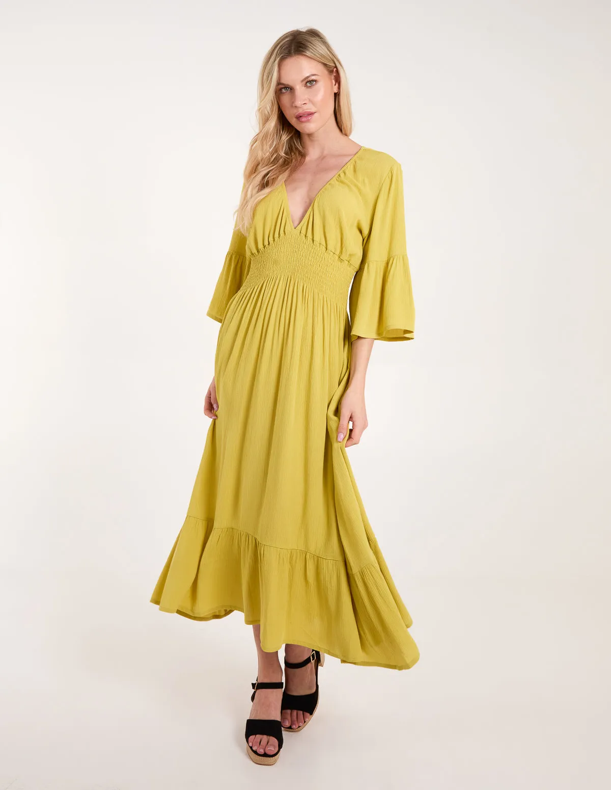 Shirred Empire Bust Dress sold by Blue Vanilla product image thumbnail 2