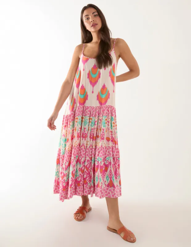 Cami Tiered Printed Dress sold by Blue Vanilla