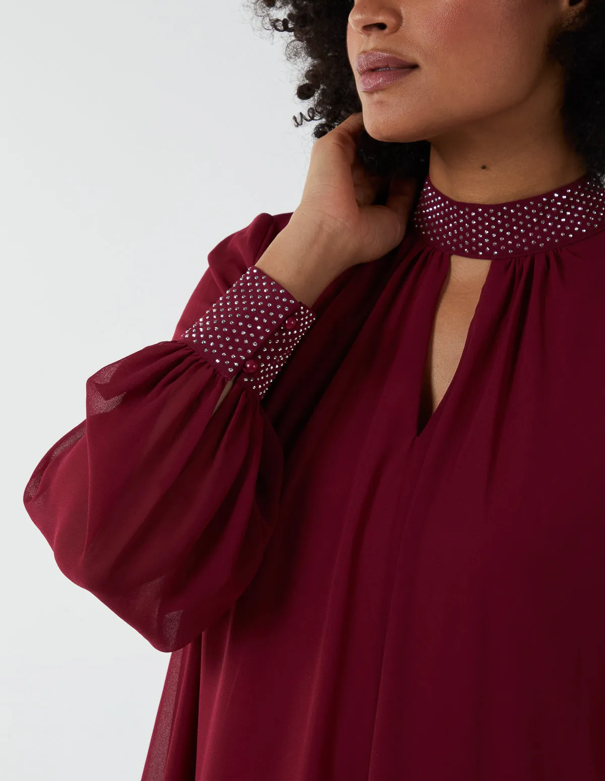 Shift Diamante Collar Midi Dress sold by Blue Vanilla product image thumbnail 2