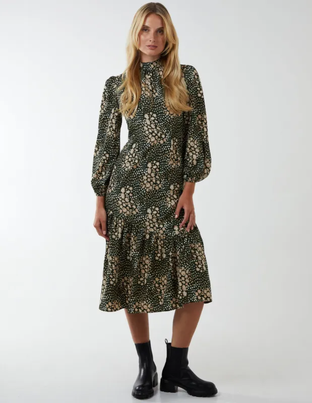 High Neck Tie Back Midi Dress sold by Blue Vanilla