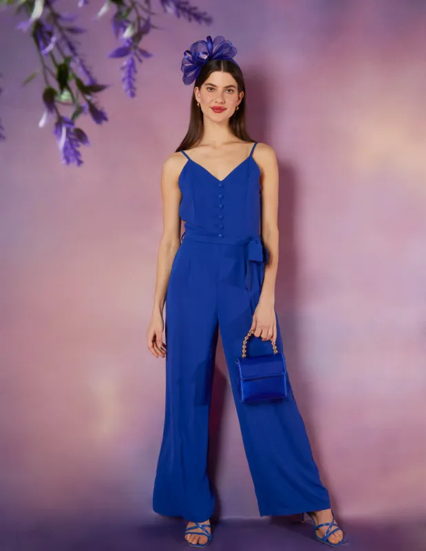 Button Front Strappy Jumpsuit sold by Blue Vanilla