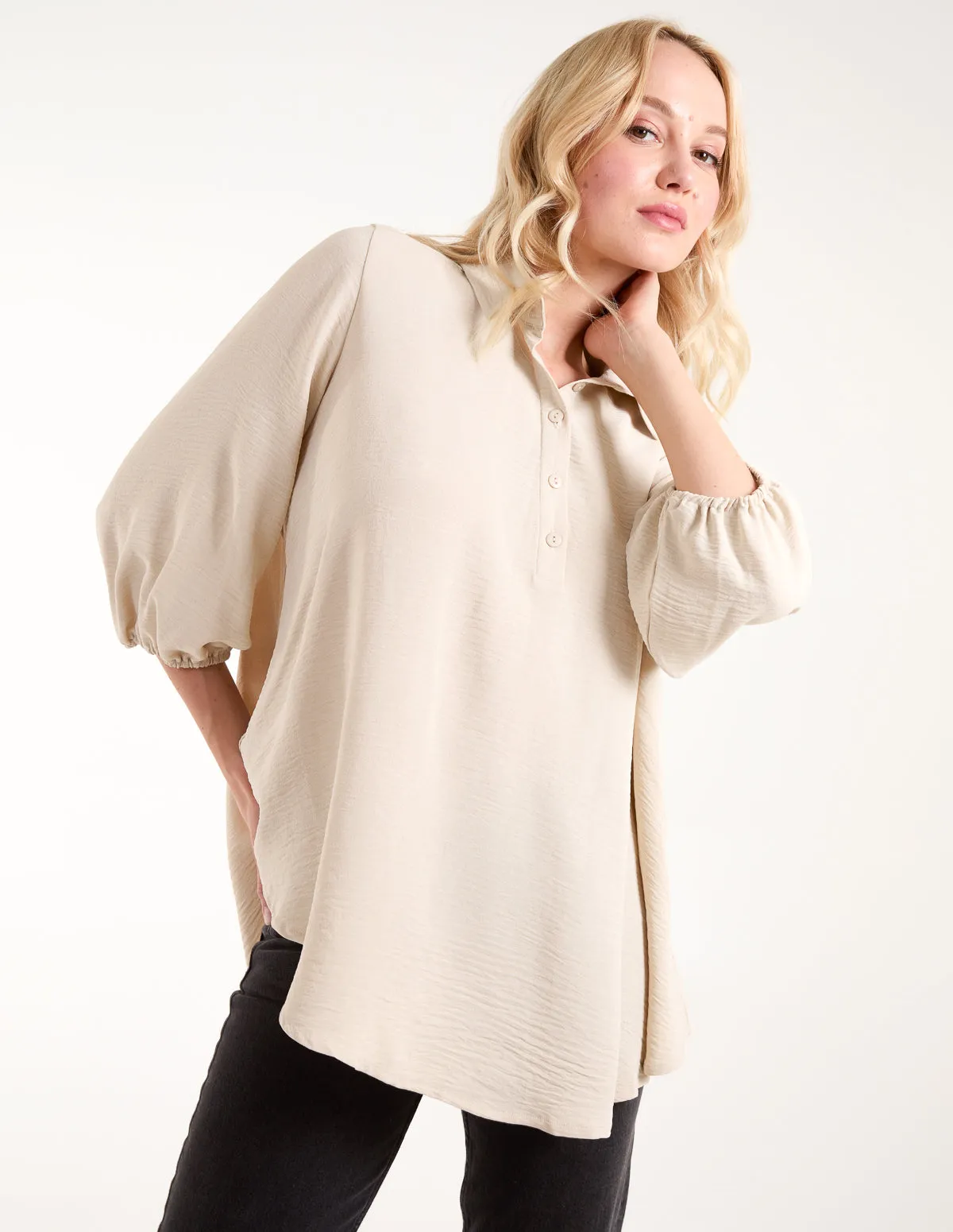 Batwing Shirt With 3/4 Sleeve sold by Blue Vanilla product image thumbnail 3