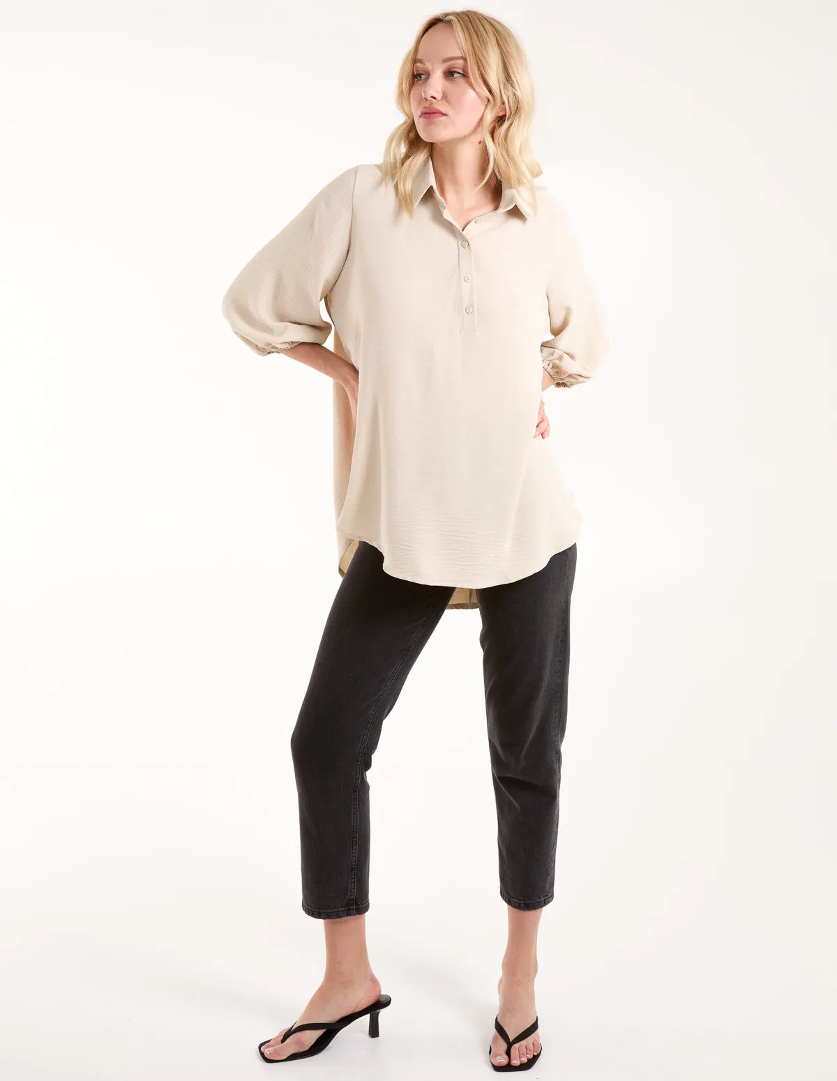 Batwing Shirt With 3/4 Sleeve sold by Blue Vanilla product image thumbnail 4
