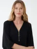Plain Zip Front Top sold by Blue Vanilla