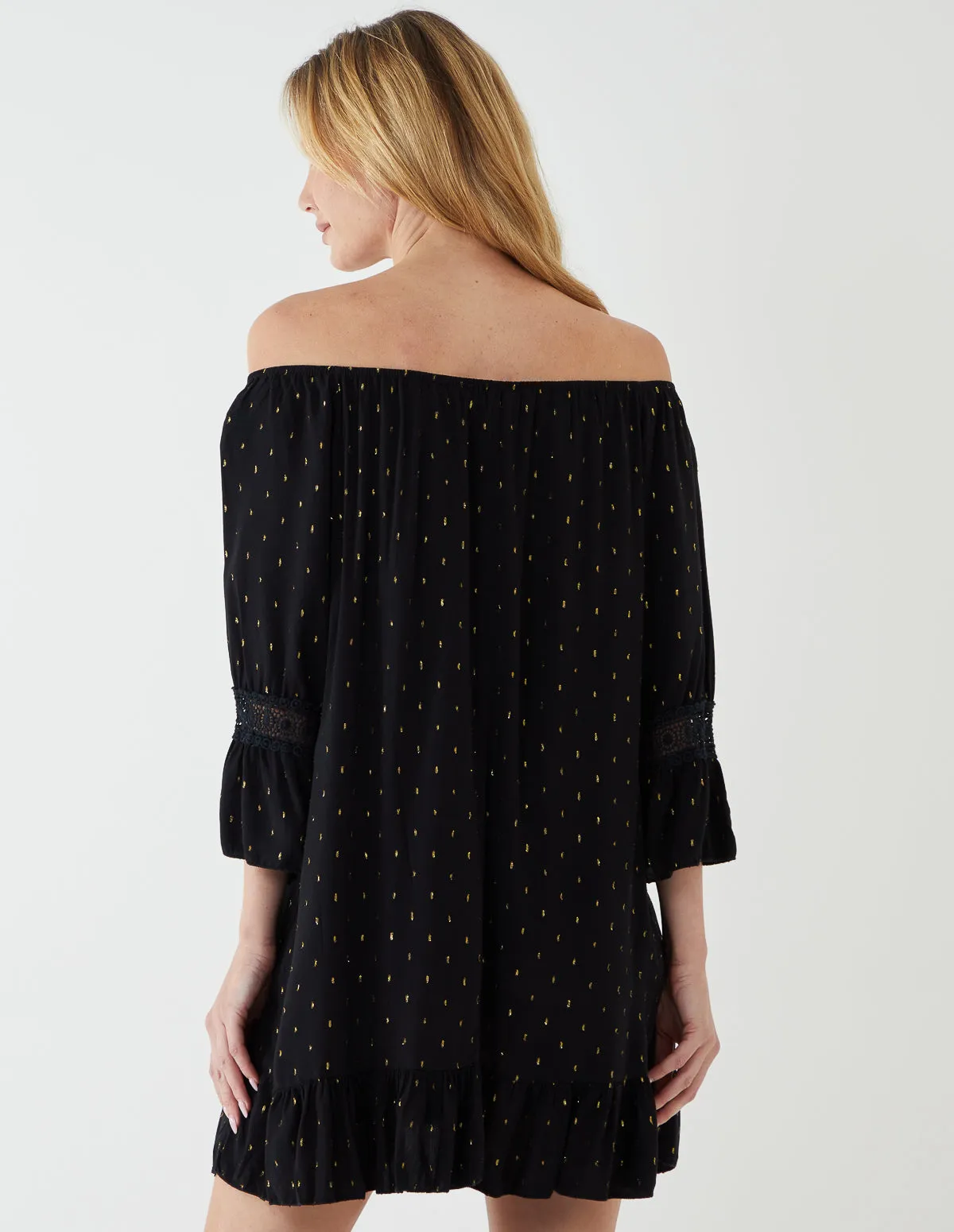 Crochet Sleeve Detail Dress sold by Blue Vanilla product image thumbnail 5