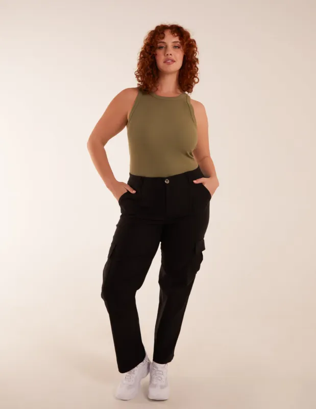 Curve Straight Leg Pocket Detail Cargo Joggers sold by Blue Vanilla