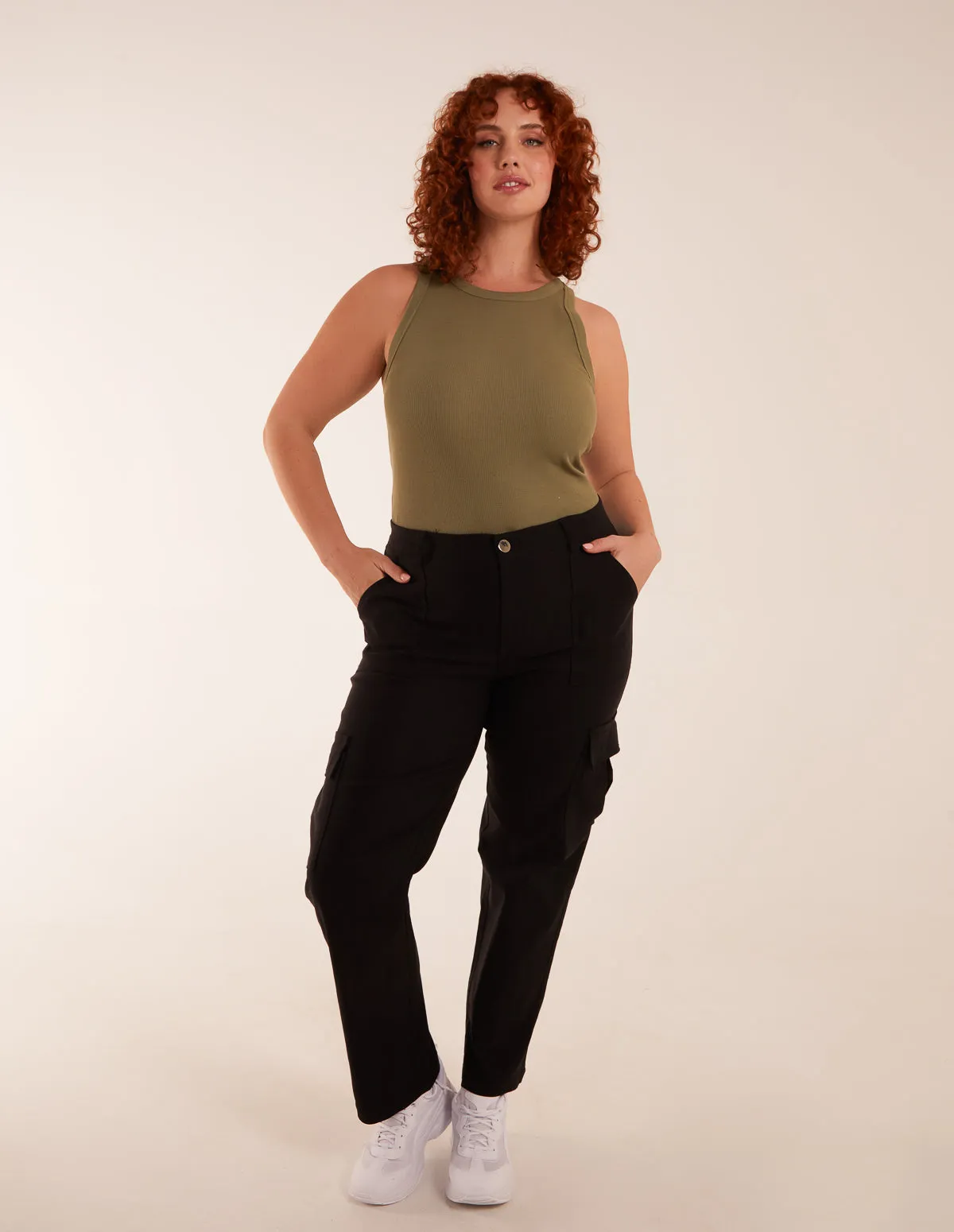 Curve Straight Leg Pocket Detail Cargo Joggers sold by Blue Vanilla