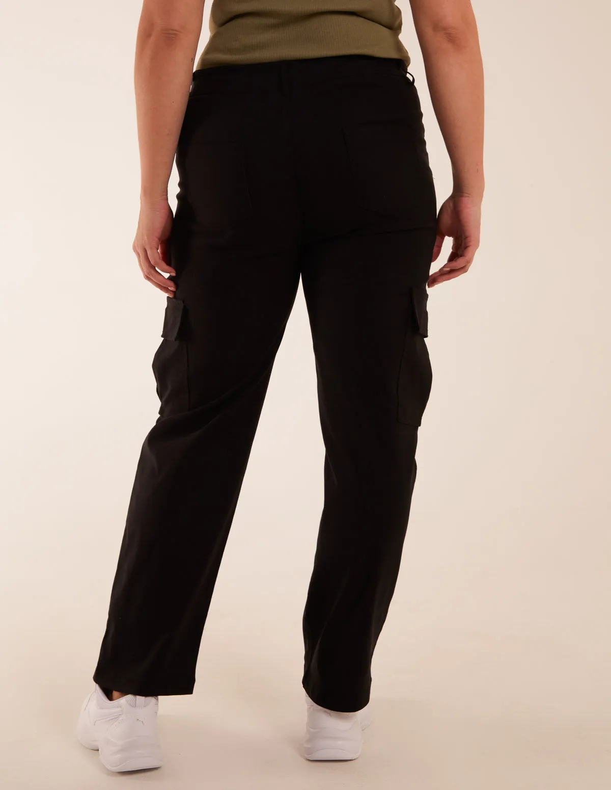 Curve Straight Leg Pocket Detail Cargo Joggers sold by Blue Vanilla product image thumbnail 5