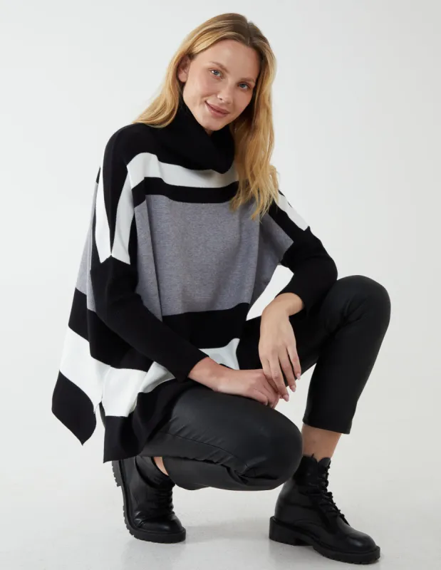 Contrast Stripe Batwing Jumper sold by Blue Vanilla