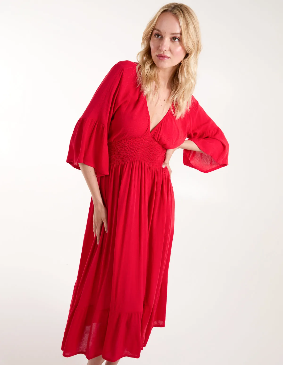 Shirred Empire Bust Dress sold by Blue Vanilla product image thumbnail 2