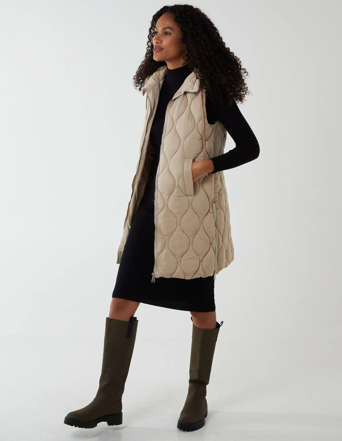 Wave Quilted Gilet sold by Blue Vanilla
