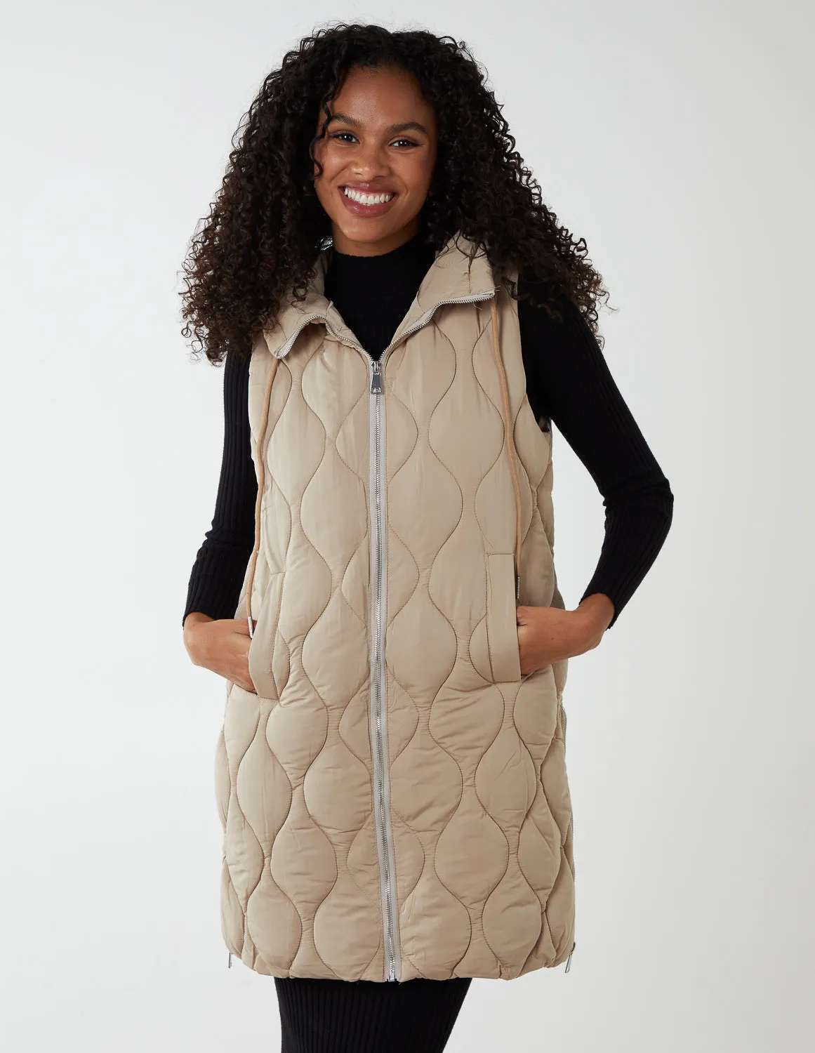 Wave Quilted Gilet sold by Blue Vanilla product image thumbnail 2