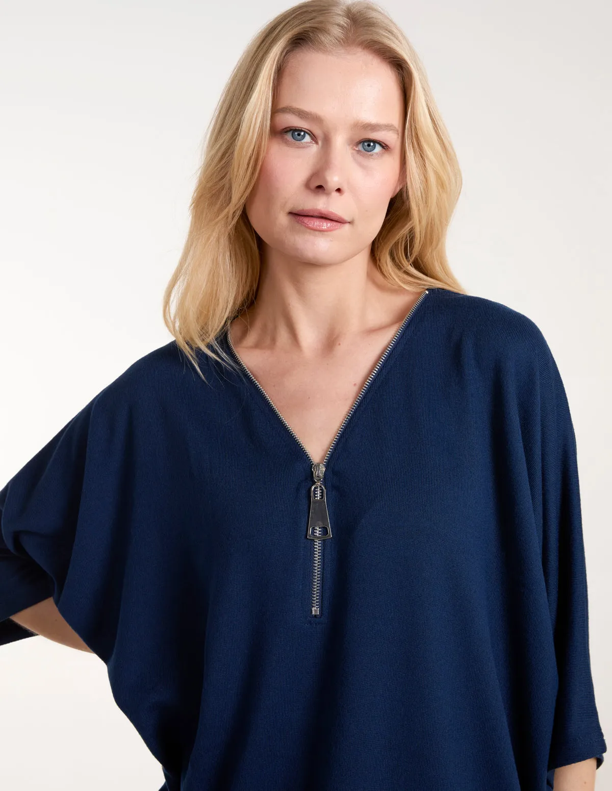 Plain Zip Front Top sold by Blue Vanilla product image thumbnail 2