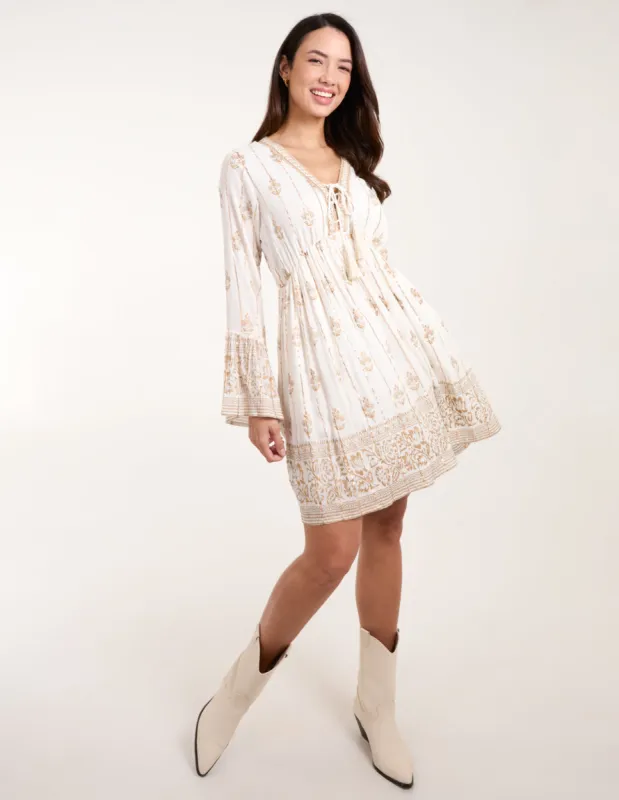 Lace-Up Mini Dress sold by Blue Vanilla
