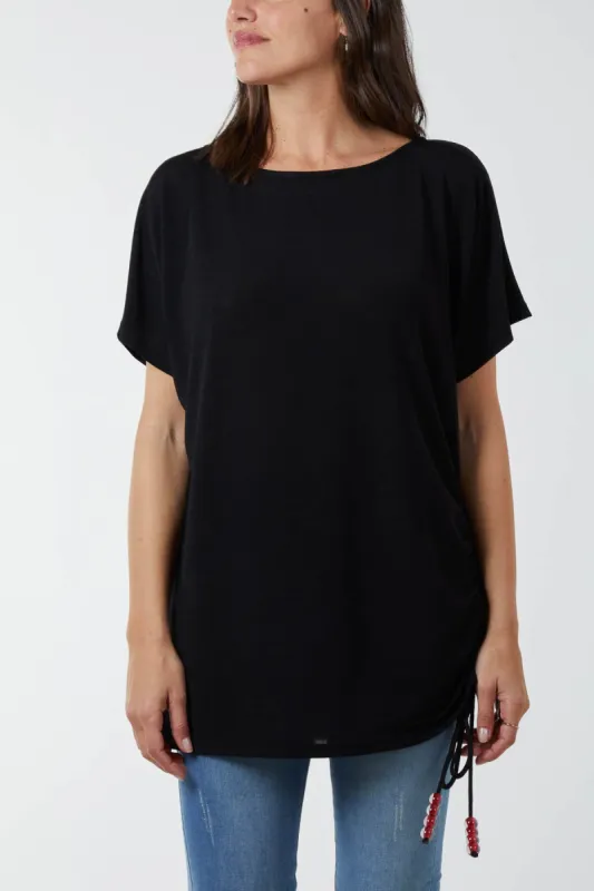 One Side Ruching Top sold by Blue Vanilla