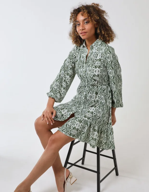 Long Sleeve Mini Shirt Dress sold by Blue Vanilla