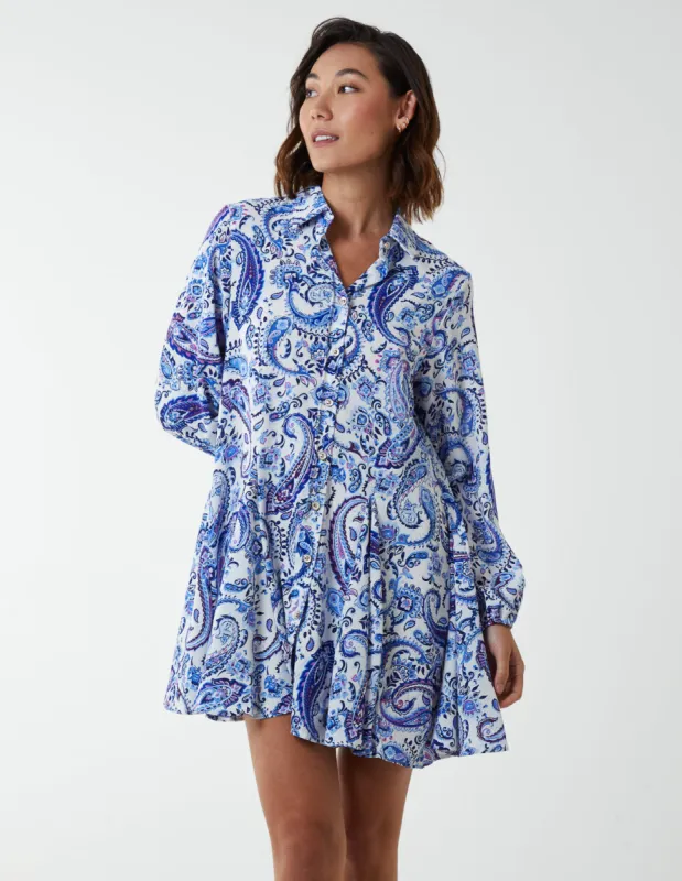 Paisley Button Down Dress sold by Blue Vanilla