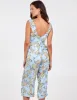 Knot Front V-Neck Culotte Jumpsuit sold by Blue Vanilla
