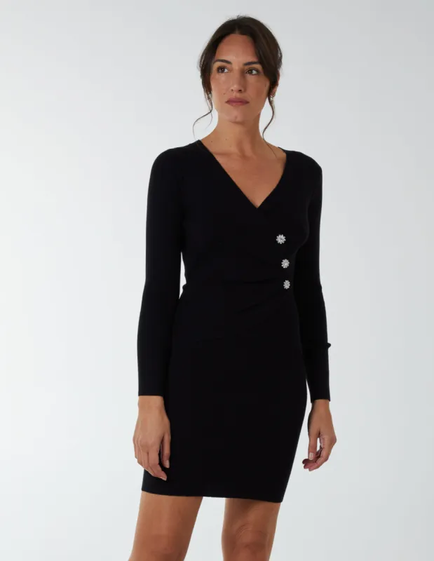 Cross Over Ribbed Dress sold by Blue Vanilla
