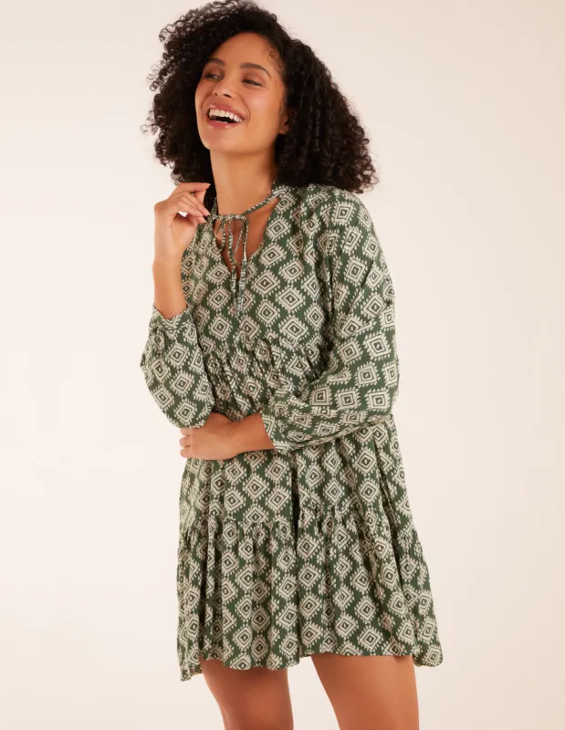 Abstract Geometric Tunic Dress sold by Blue Vanilla