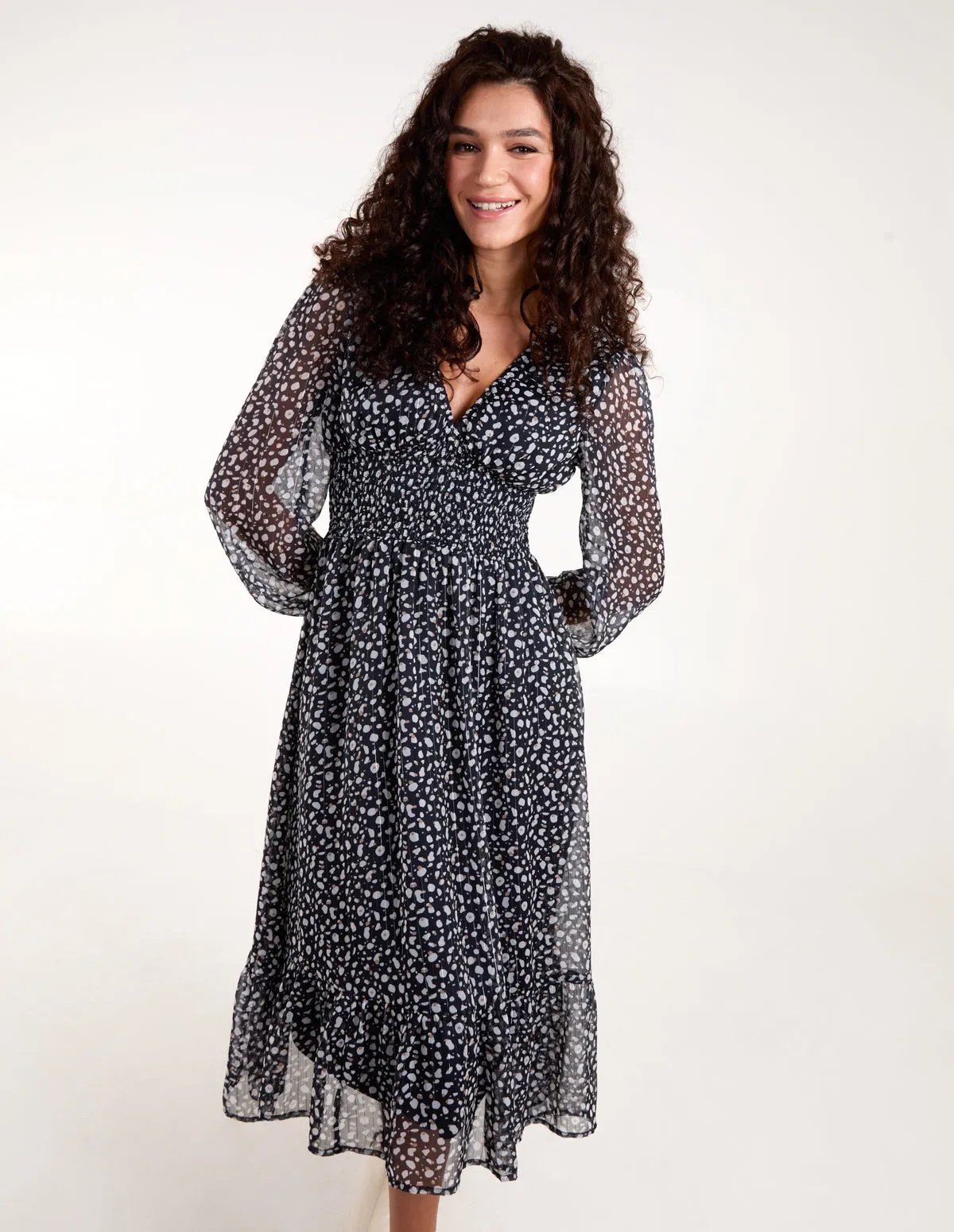 Shirred Waist Dress sold by Blue Vanilla product image thumbnail 4