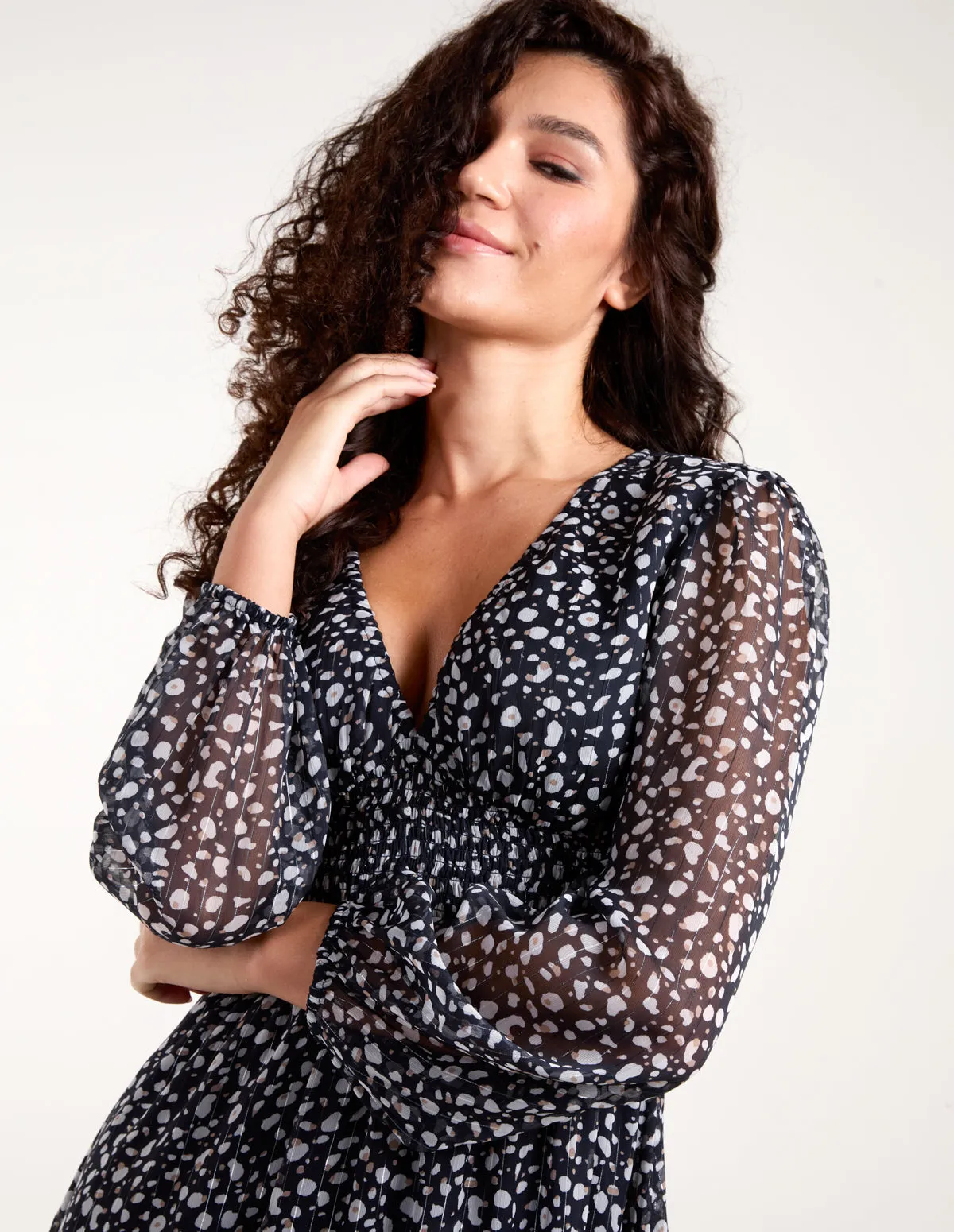 Shirred Waist Dress sold by Blue Vanilla product image thumbnail 2