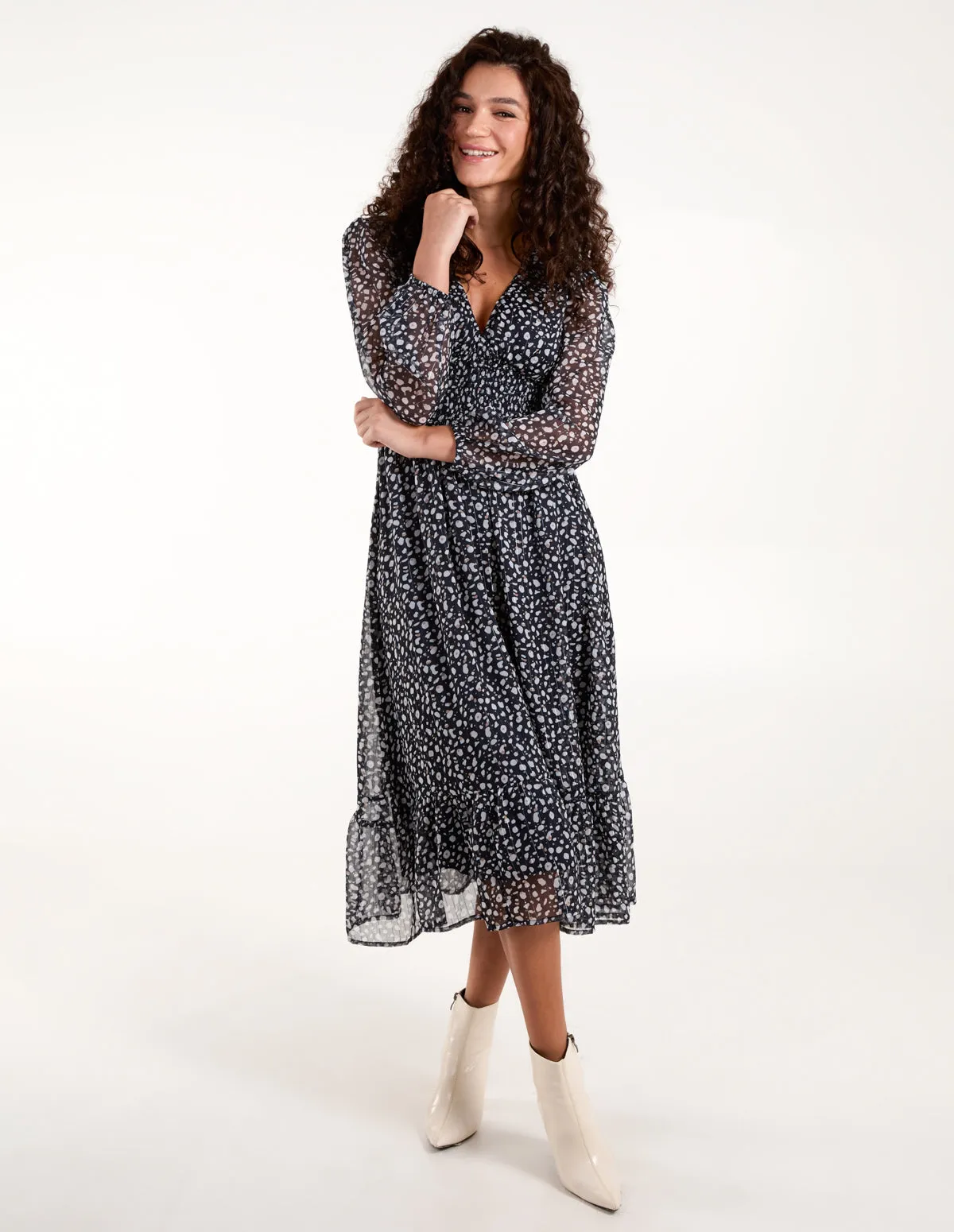 Shirred Waist Dress sold by Blue Vanilla