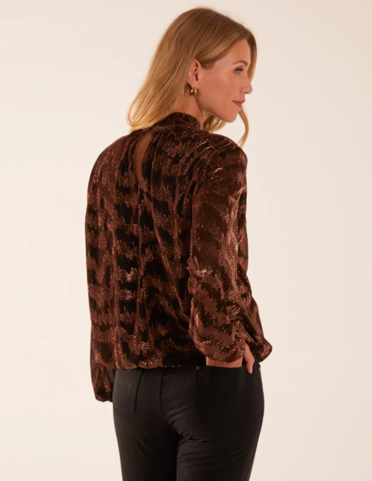 High Neck Puff Ball Top sold by Blue Vanilla product image thumbnail 5