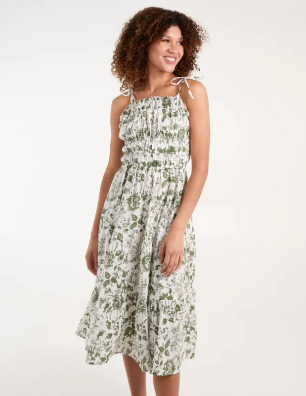 Chintz Print Elastic Smock Dress sold by Blue Vanilla