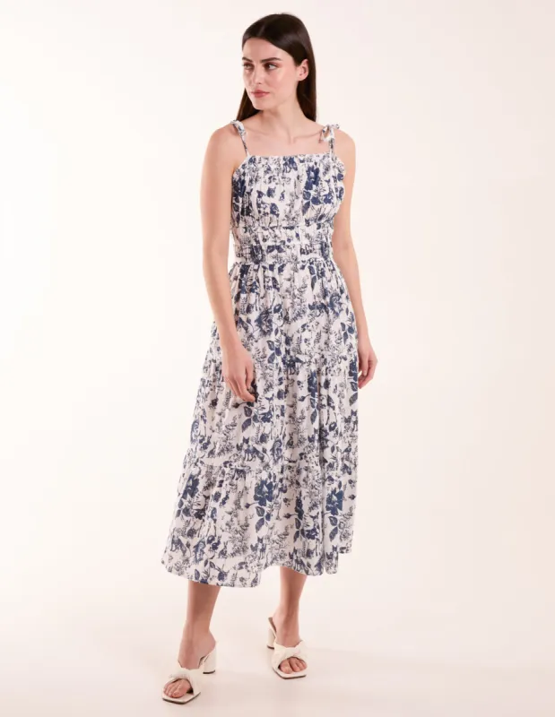Chintz Print Elastic Smock Dress sold by Blue Vanilla