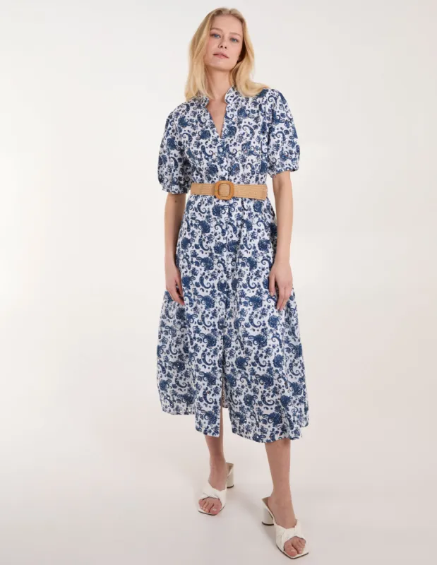 V Front Belted Dress sold by Blue Vanilla