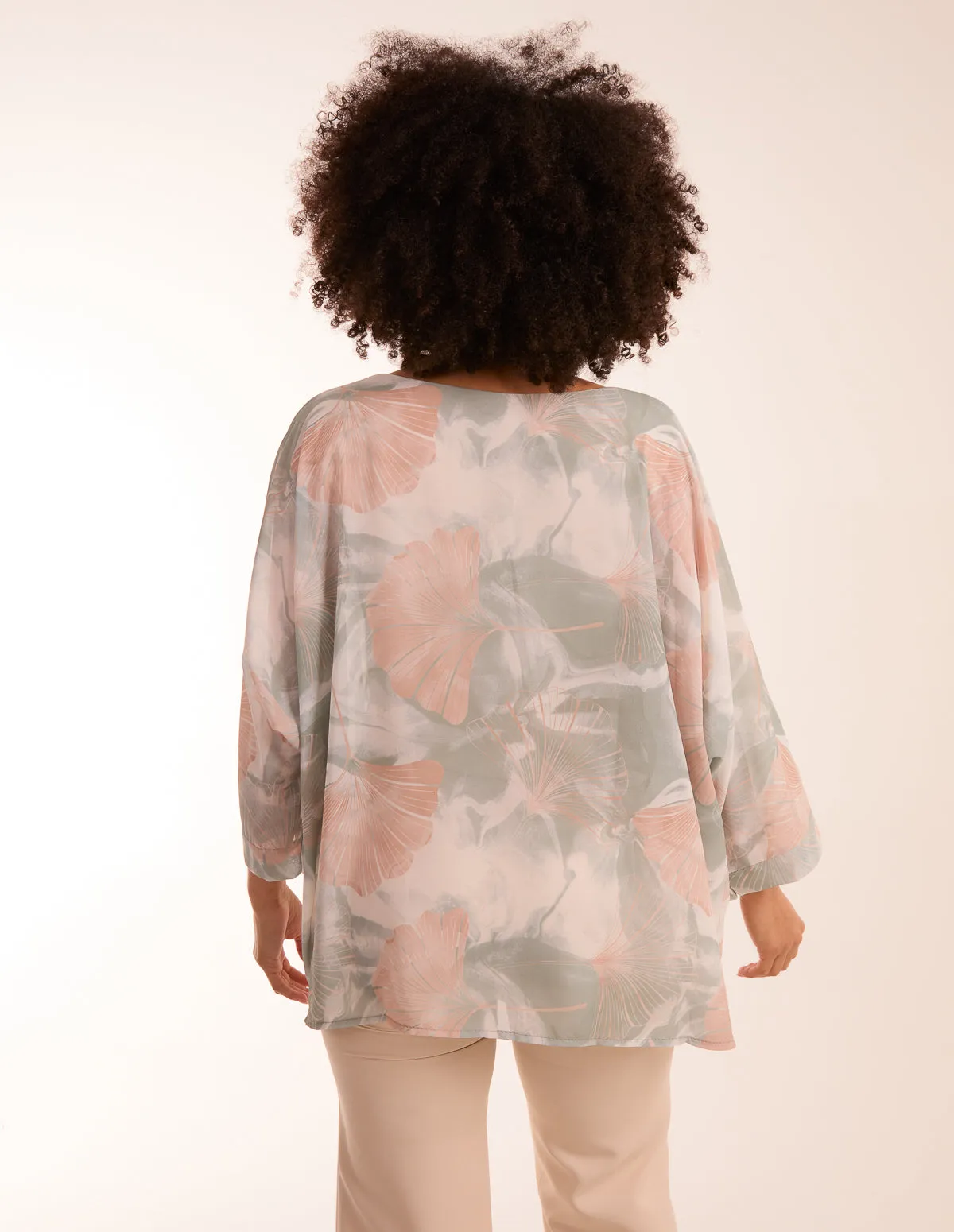 Feather Shell Print Top sold by Blue Vanilla product image thumbnail 4