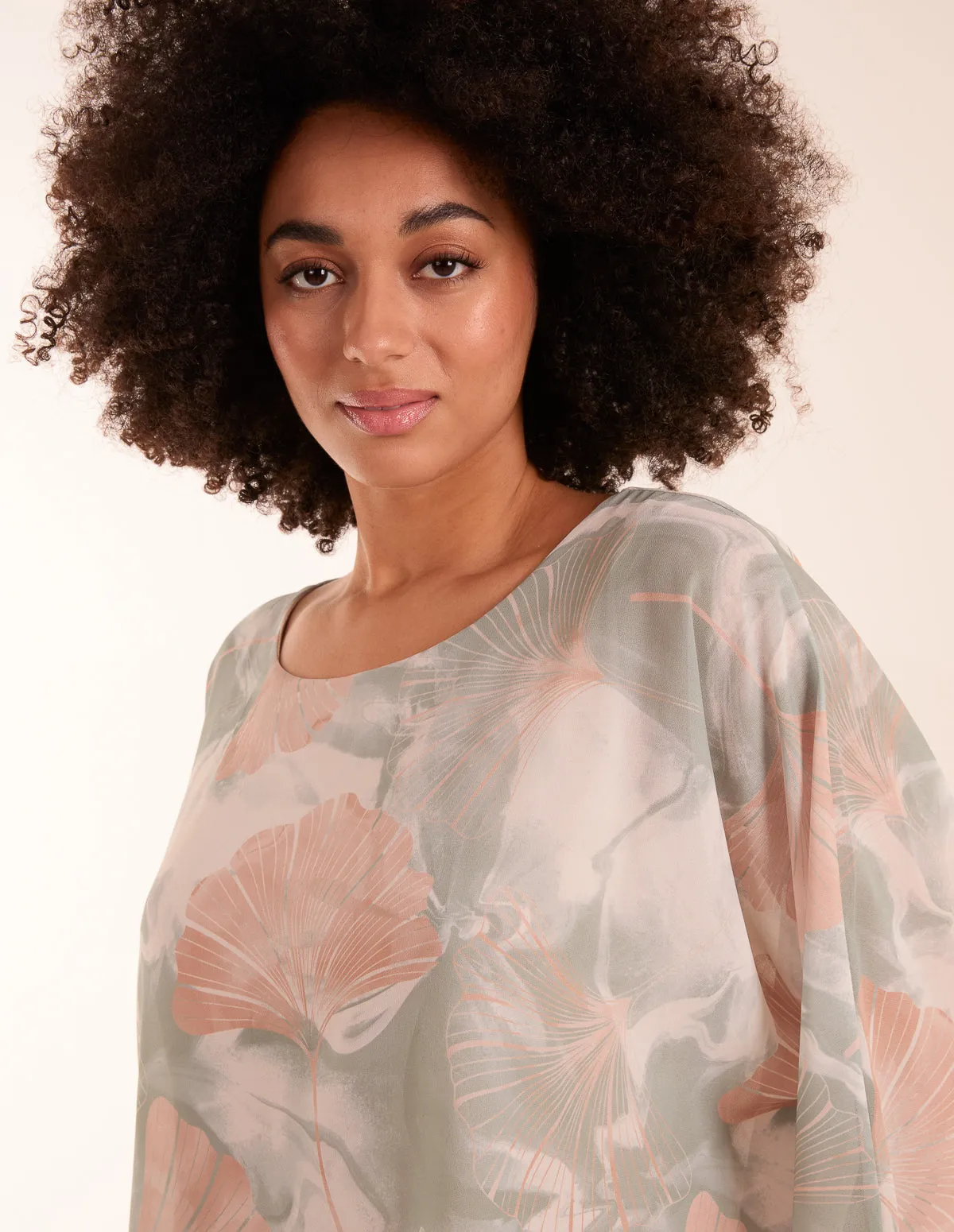 Feather Shell Print Top sold by Blue Vanilla product image thumbnail 3