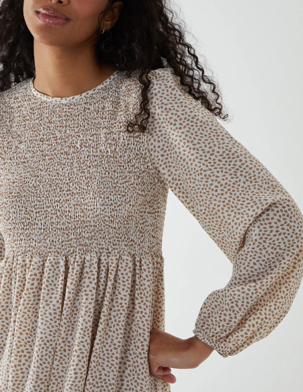 Floral Long Sleeve Tiered Dress sold by Blue Vanilla product image thumbnail 2