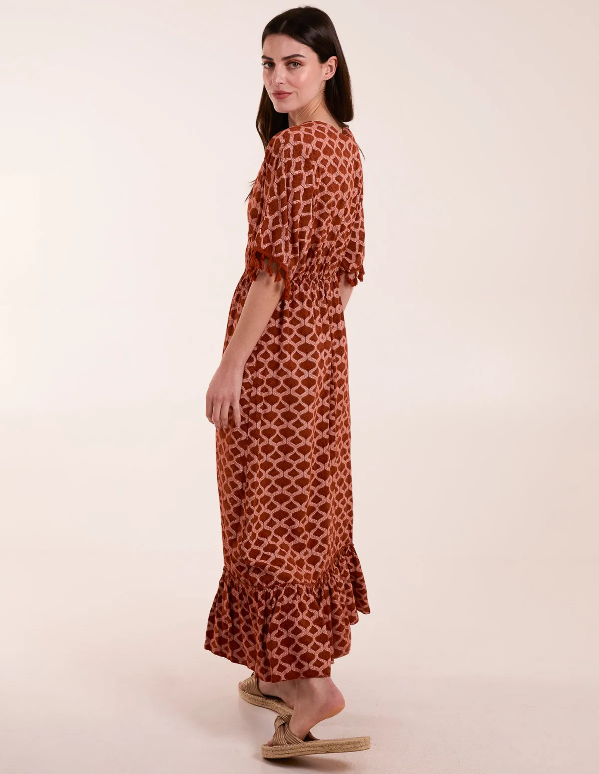 Tassel Detail Frill Hem Dress sold by Blue Vanilla product image thumbnail 4