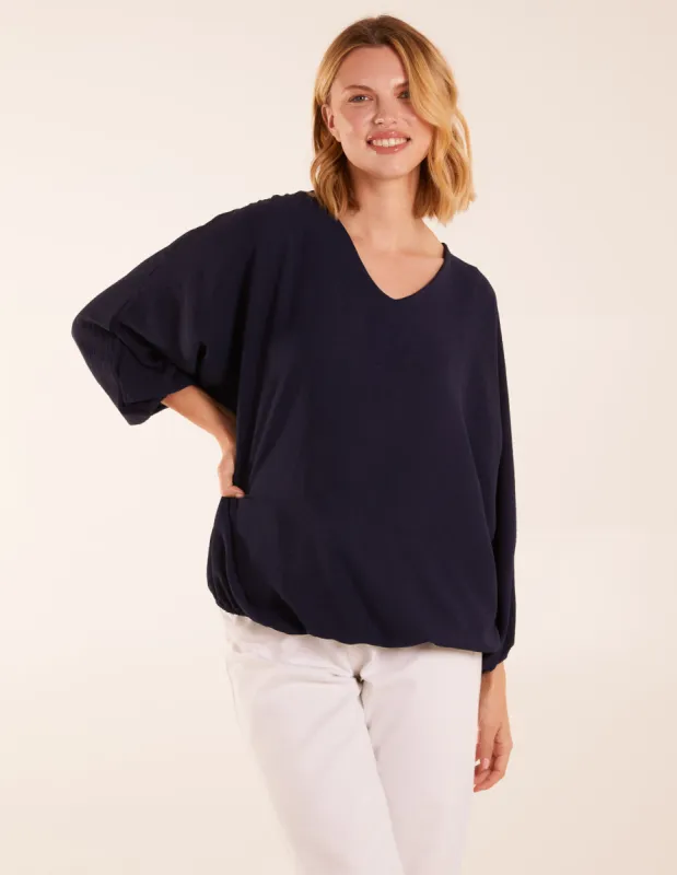 V Neck Puff Sleeve Blouse sold by Blue Vanilla